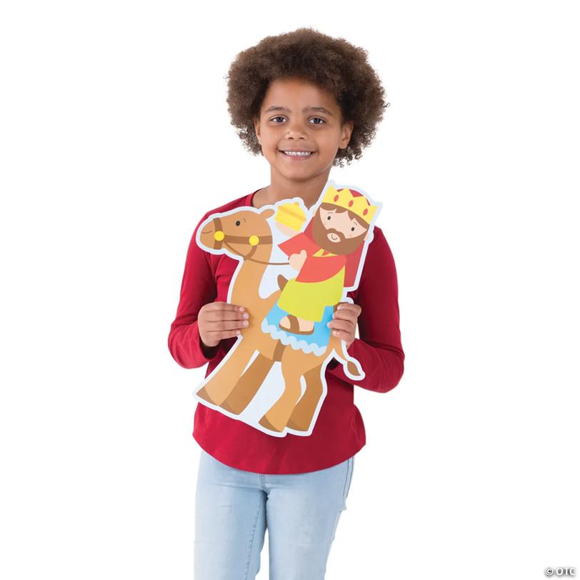 Religious Nativity Sunday School Classroom Cardstock Bulletin Board Set - 89 Pc.