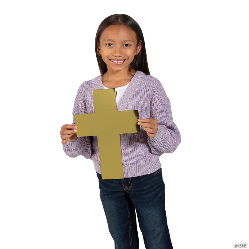 Religious Rosary Paper Chain Classroom Bulletin Board Decorating Set - 89 Pc.