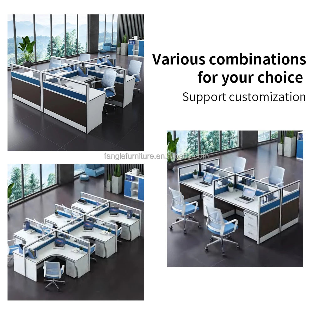 Workstation Desk with Office Partition and Modern Design for Office Desk  boss office desk