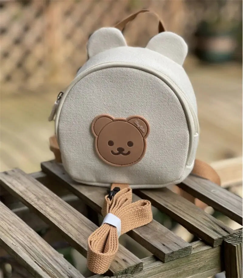 Pet Backpack Small Dog Cat Dog Backpack Chest and Back Traction Rope Backpacks Cute Rabbit and Teddy Bear Bag Dog Accessories