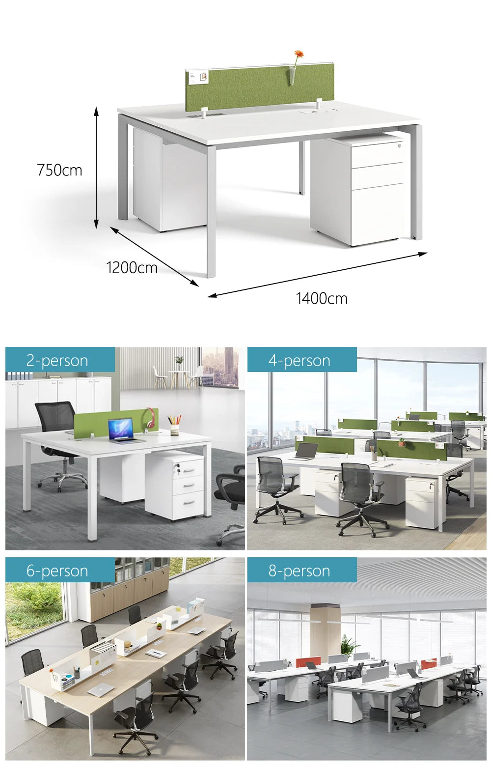 Factory Wholesale Workstation Desk Furniture Modern Employee Modularization Office Table  boss office desk