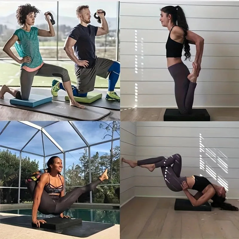 Yoga Mat Thicken Home Workout Balanced Gymnastics Mat Pilates Accessories Non-slip Abdominal Wheel Assisted Kneeling Pad Gym