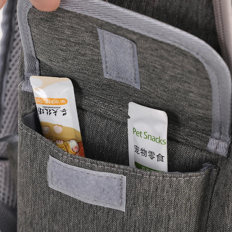 Pet Backpack Portable Travel Backpack Dogs and Cats Travel Portable Back Bag  Large capacity, Pet Carrier Bag for Cats and Dogs