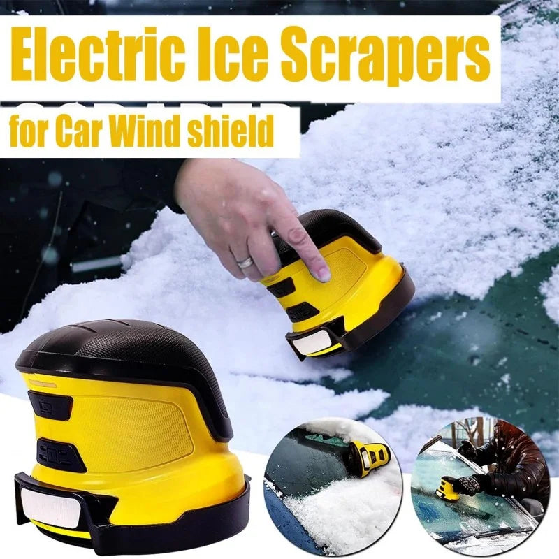 Electric Ice Scrapers For Car Wind Shield Handheld Snow Scraper For Car USB Rechargeable Electric Handheld De-Ice Tool Portable