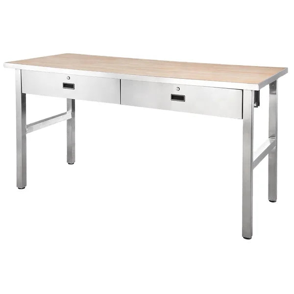 Modern Warehouse Staff Workstation Metal Frame Office Desk With Wood T ...