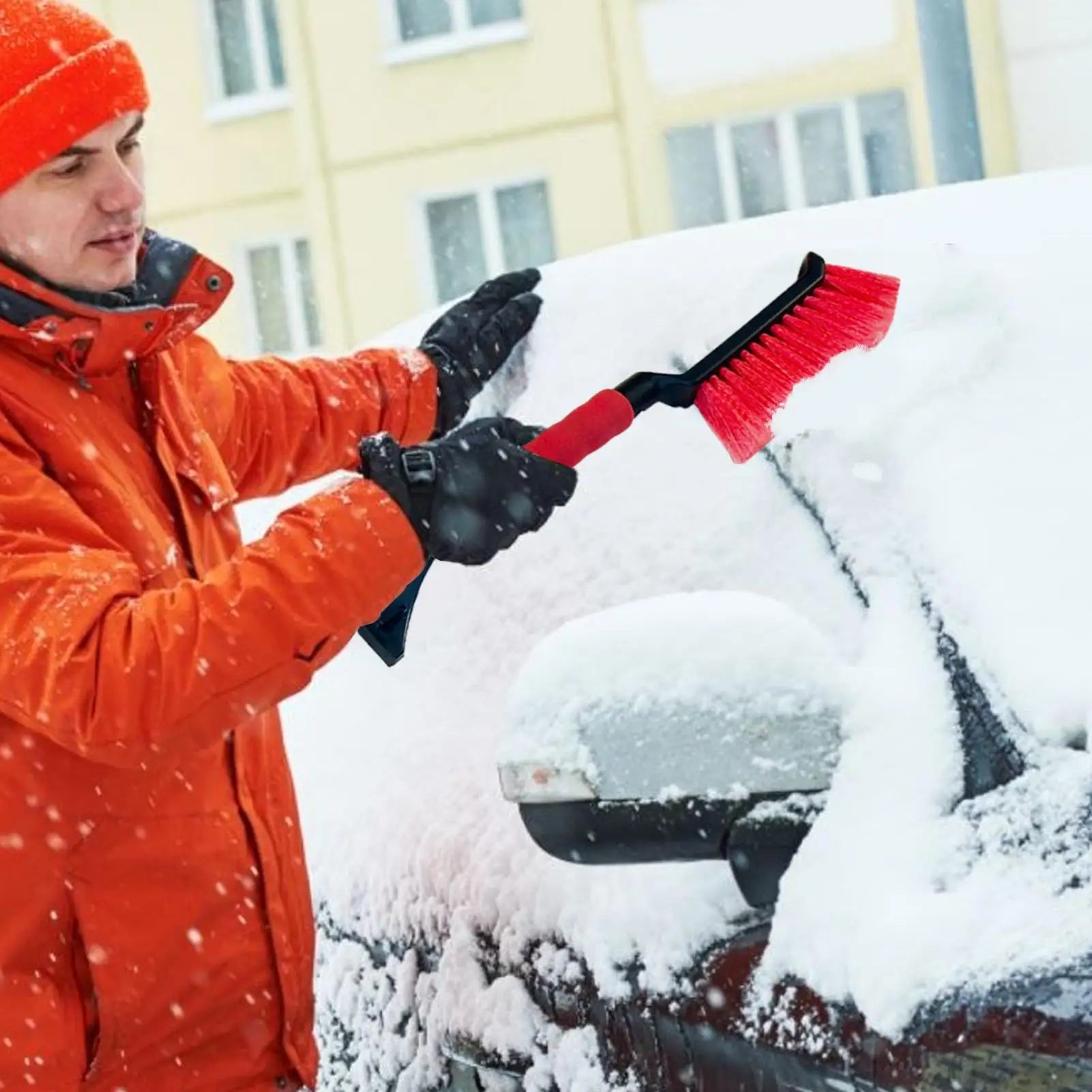 Ice Scrapers for Car Windshield Windshield Scraper for Ice and Snow Ergonomic Foam Grip Snow Cleaner for Car Window Ice Scraper