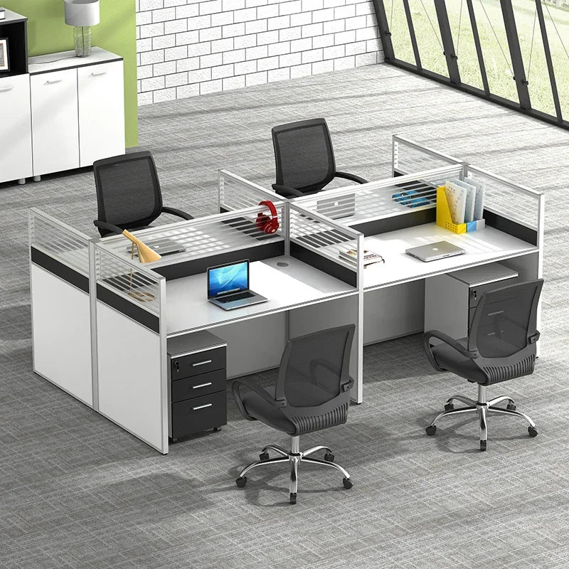 executive wooden office desk desk table office  4 6  person staff workstation office work desks