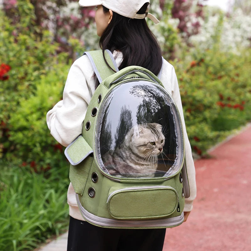 Pet Backpack Portable Travel Backpack Dogs and Cats Travel Portable Back Bag  Large capacity, Pet Carrier Bag for Cats and Dogs