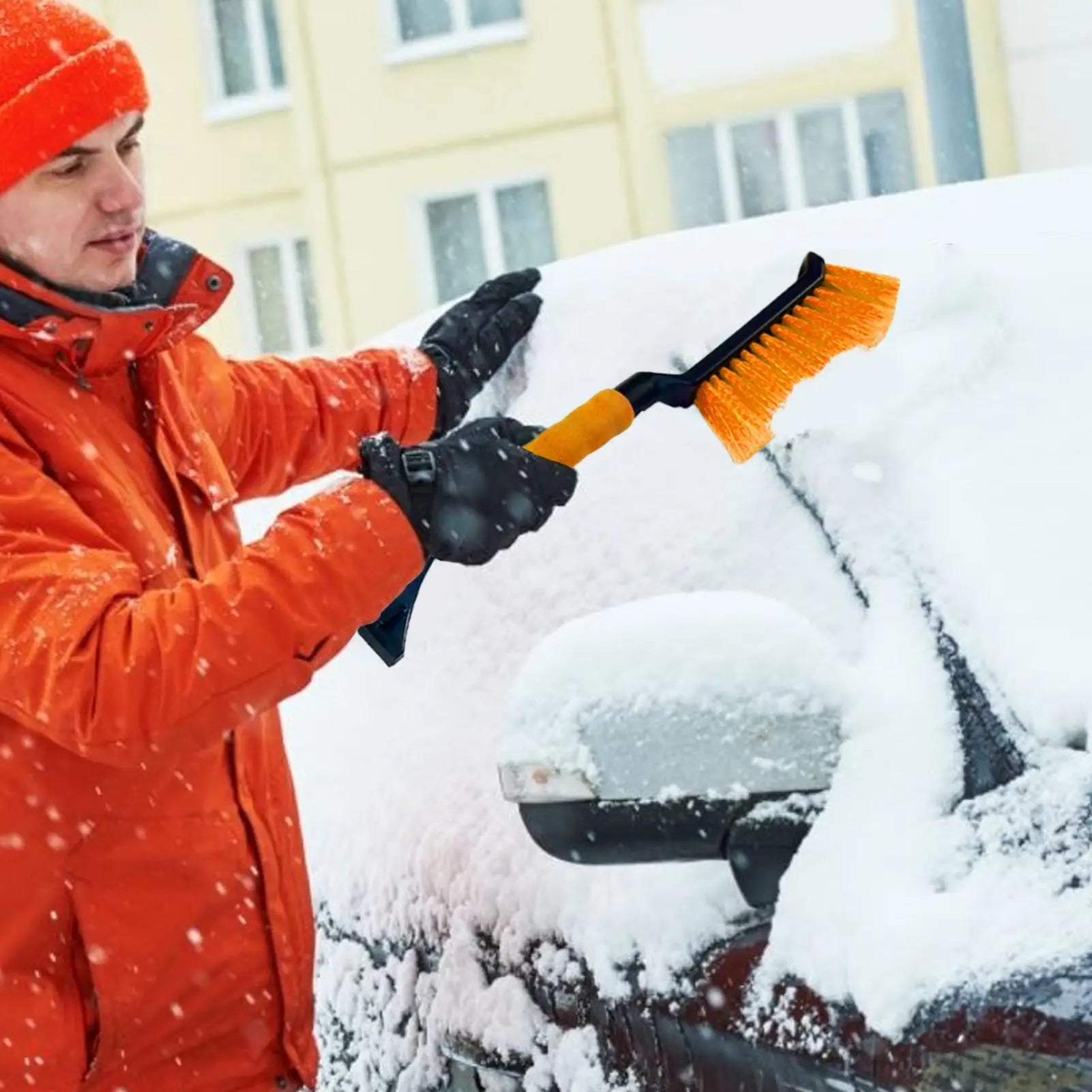 Ice Scrapers for Car Windshield Windshield Scraper for Ice and Snow Ergonomic Foam Grip Snow Cleaner for Car Window Ice Scraper