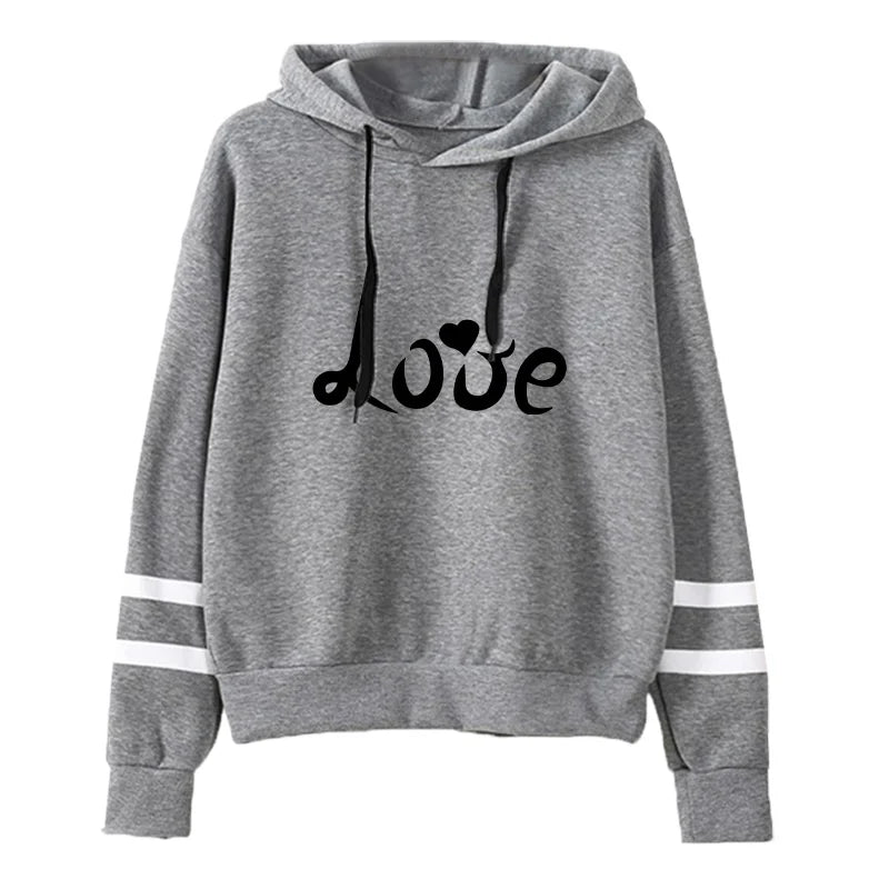 Women Sweatshirt Outdoors Spring Summer Versatile Pullovers Hot Sale Hoodies Stripe Style Fashion Casual Sports Daily Simplicity