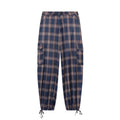 Women's Pant 2025 New Fashionable Checkered Lantern Cargo Pants for Women Casual Chic Women Trousers