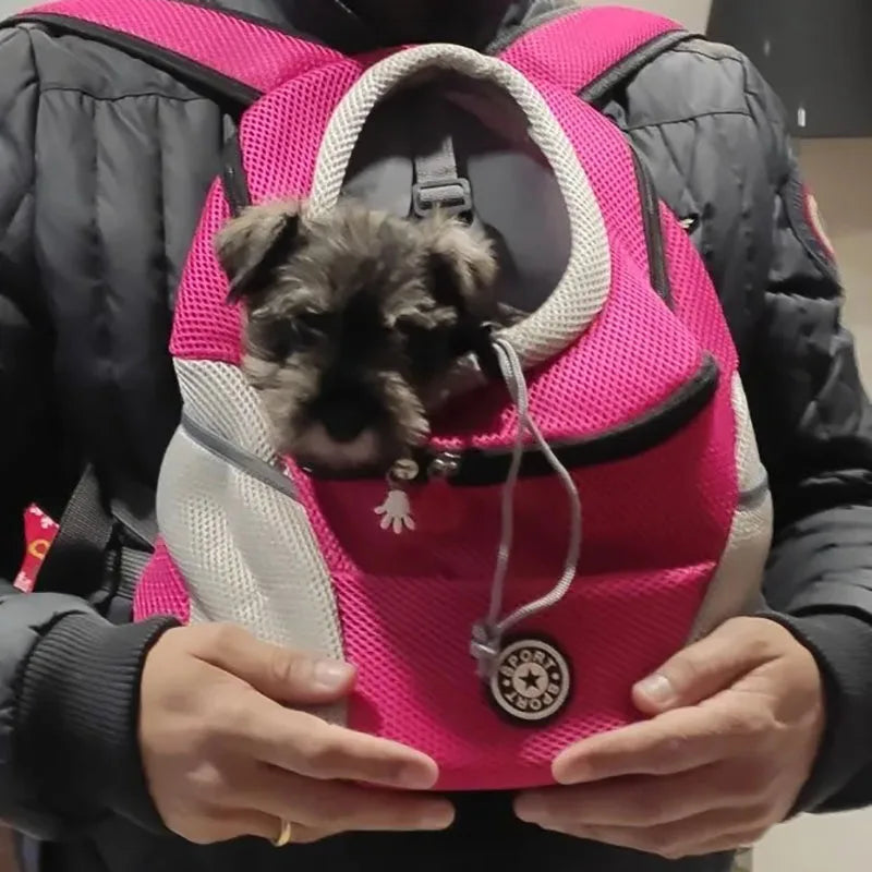 Pet Backpack Portable Portable dog Double Shoulder bag  Outdoor Travel cat Carrier Bag Pet Dog Front Bag Mesh Backpack