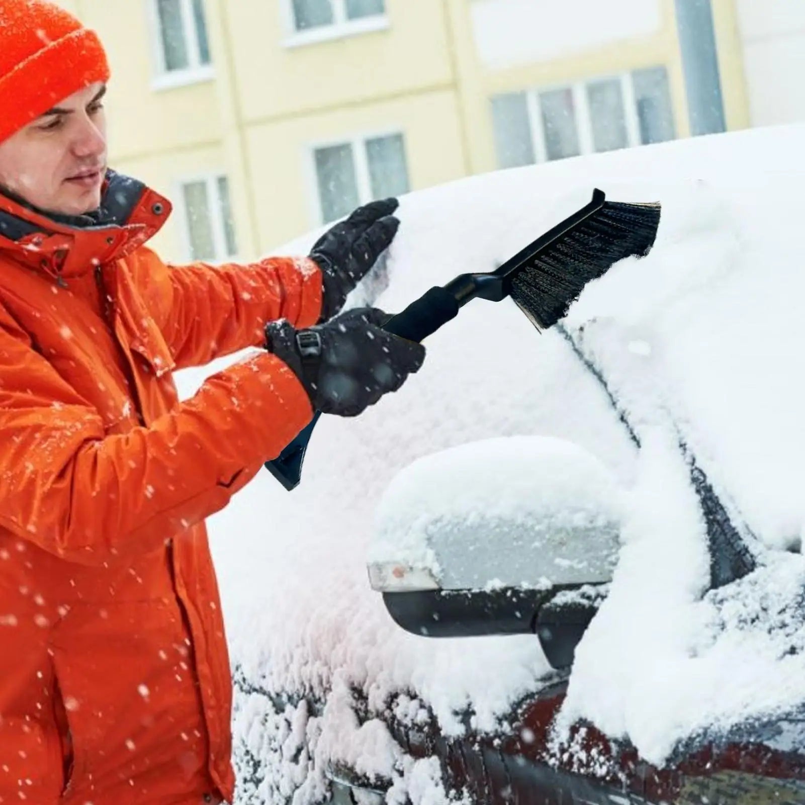 Ice Scrapers for Car Windshield Windshield Scraper for Ice and Snow Ergonomic Foam Grip Snow Cleaner for Car Window Ice Scraper