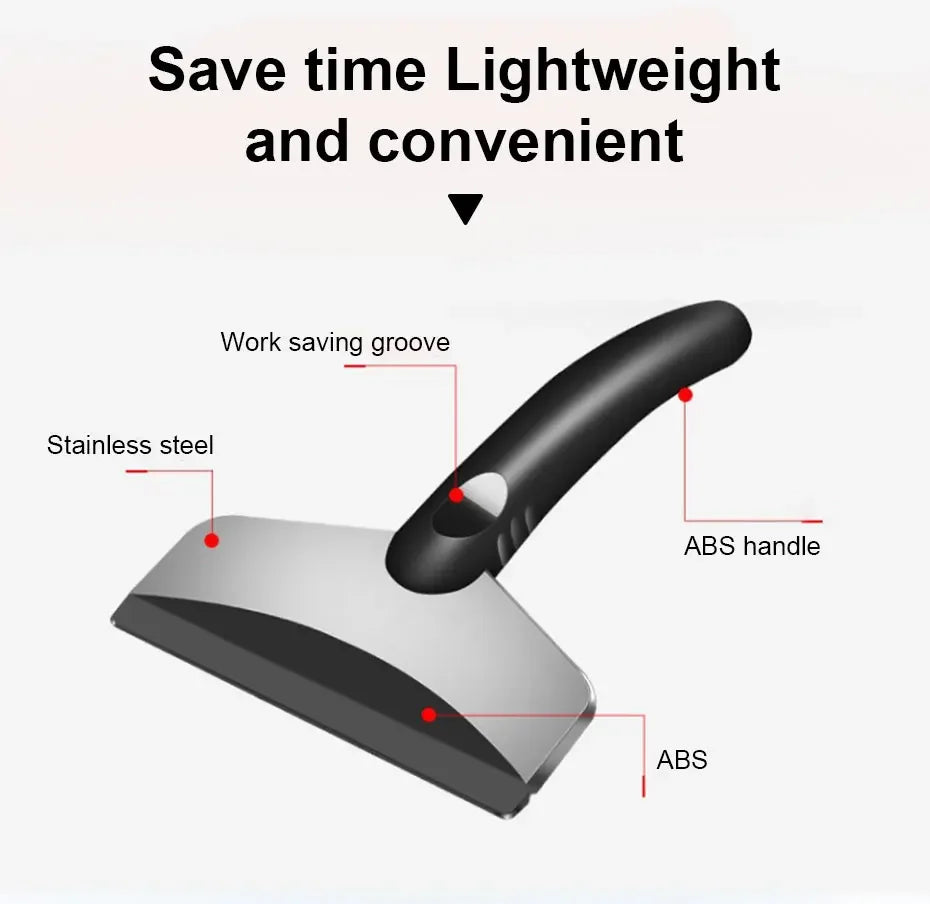 SEAMETAL Car Ice Scraper Snow Removal Shovel Winter Windshield Window Snow Cleaning Scraping Tool Auto Ice Breaker Snow Shovel