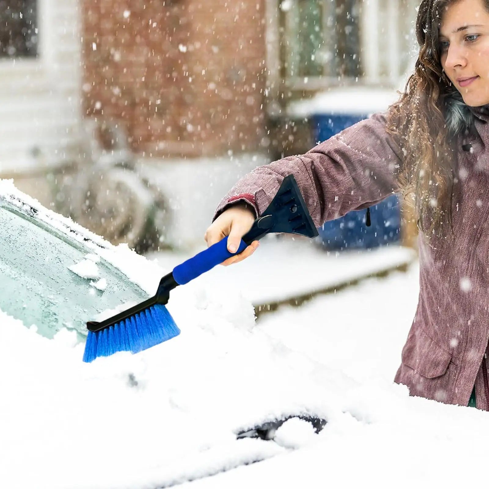 Ice Scrapers for Car Windshield Windshield Scraper for Ice and Snow Ergonomic Foam Grip Snow Cleaner for Car Window Ice Scraper