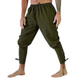 Pirate Pant Viking Costume for Men Renaissance Medieval Pants Drawstring Shorts Halloween Costume Adult Cosplay