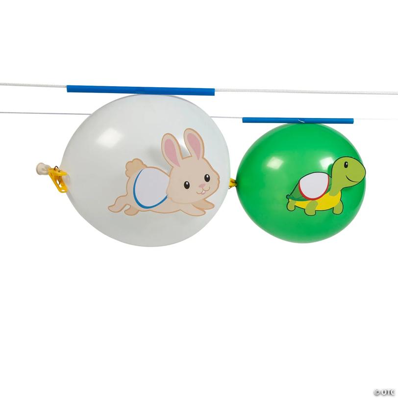 STEM Animal Balloon Race Activity Learning Challenge Craft Kit - Makes 12 Races