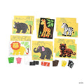 Safari Animals Super Sand Art Self-Adhesive Cardboard Craft Kits - Makes 24