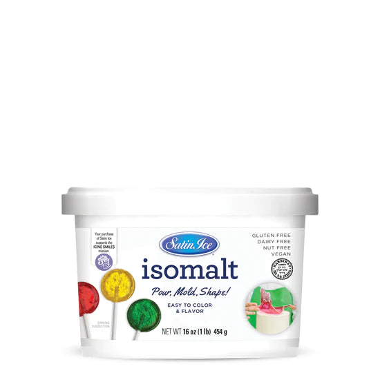 Satin Ice Isomalt Crystals - 1 lb sets crystal clear