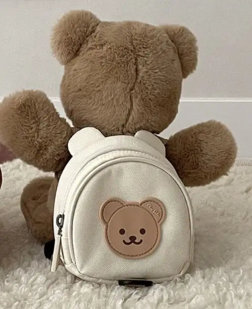 Pet Backpack Small Dog Cat Dog Backpack Chest and Back Traction Rope Backpacks Cute Rabbit and Teddy Bear Bag Dog Accessories