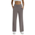 T-pants Casual Pants Female Europe Nude V Waist Cross Wide-leg Pants with Pocket Fitness Yoga