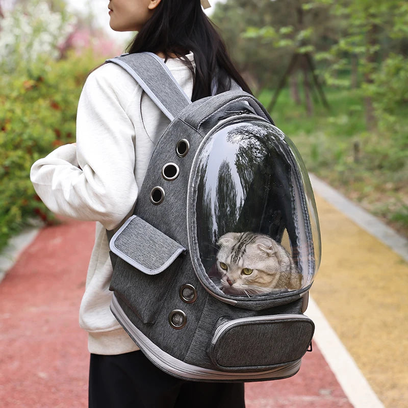 Pet Backpack Portable Travel Backpack Dogs and Cats Travel Portable Back Bag  Large capacity, Pet Carrier Bag for Cats and Dogs