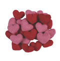 Wool Felt Valentine Hearts - 24 Pc.