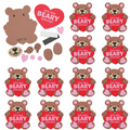 Beary Special Valentine Magnet Craft Kit - Makes 12