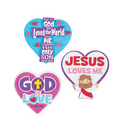 Valentine Inspirational Heart Magnet Craft Kit - Makes 12