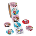Peanuts Valentine Sticker Roll - 100 Pc.