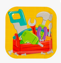 8 Ct. Bright Tools Little Handyman Party Square Paper Dinner Plates
