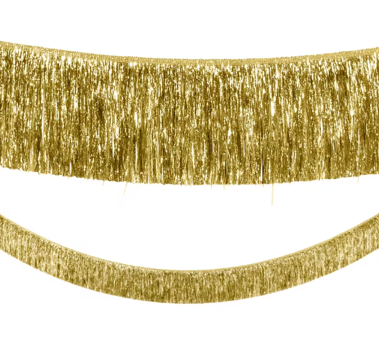 9 Ft. Ready-to-Hang Metallic Tinsel Fringe Garland