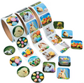 Rolls of Easter Stickers Assortment Bulk 300 Pc.