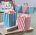 Mini Striped Popcorn Boxes - 24 Pc.