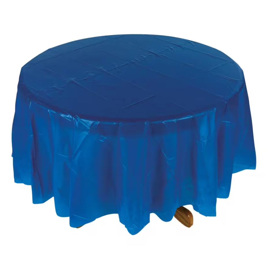82" Round Plastic Tablecloth