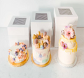 14 x 14 x 12" White Bakery Boxes with Window Pastry Boxes for Tall and Heavy Cakes
