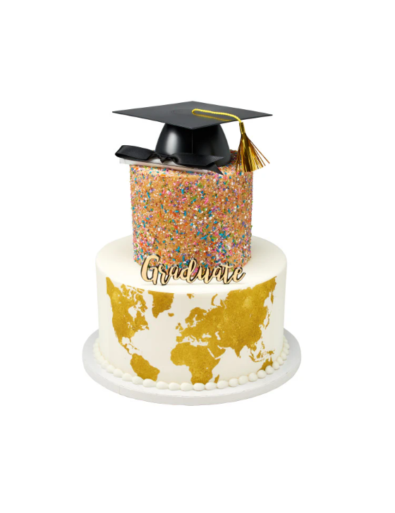 Graduation Mega Hat Set Cake Kit with Diploma - 3 piece set