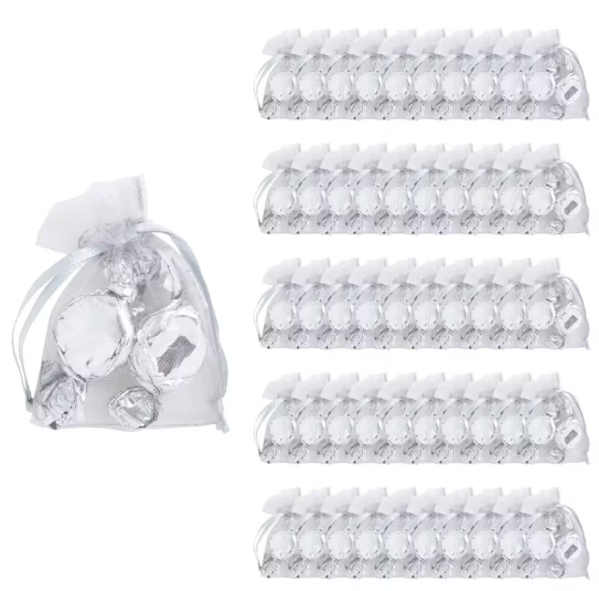 Bulk 50 Pc. Mini Organza Drawstring Treat Bags