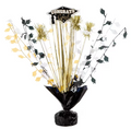 Black & Gold Graduation Spray Centerpiece – 14"