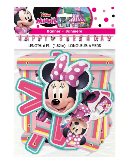 Minnie Mouse Birthday Banner – 6 Ft.