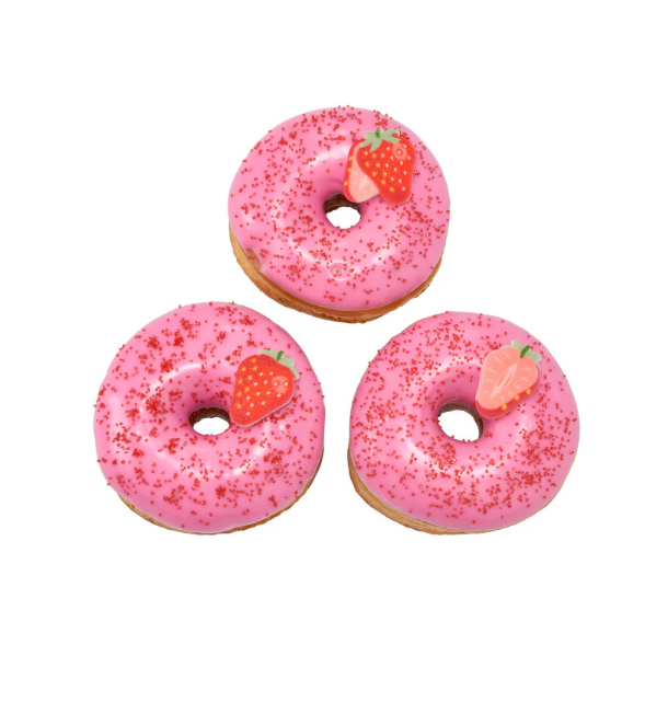 Edible Strawberry Sugar Decorations – 12 Count