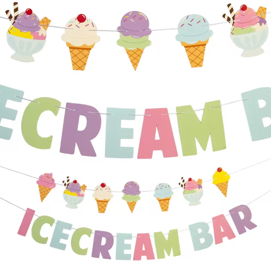 Ice Cream Garland – 2 Piece Set