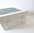 16 x 16 x 12" White Bakery Boxes with Window Pastry Boxes for Tall and Heavy Cakes