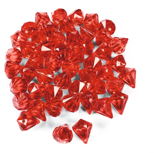 25 Pc. Diamond-Shaped Gems