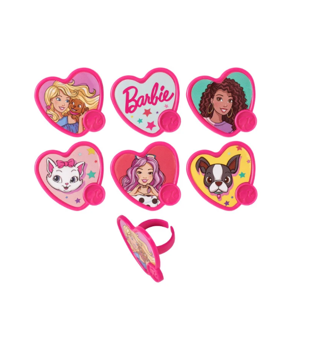 Barbie Be The Future Cupcake Cake Decorating Ring 12 ct
