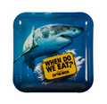 Warning Sign Square Paper Dinner Plates - 8 Ct.