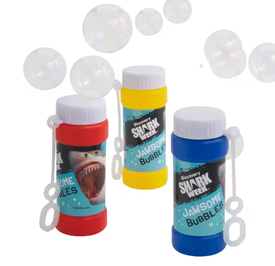 12 Pc. Discovery Shark Week Bubble Bottles