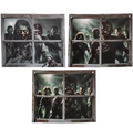2 Ft. Zombies in the Window Door Curtain Halloween Decoration
