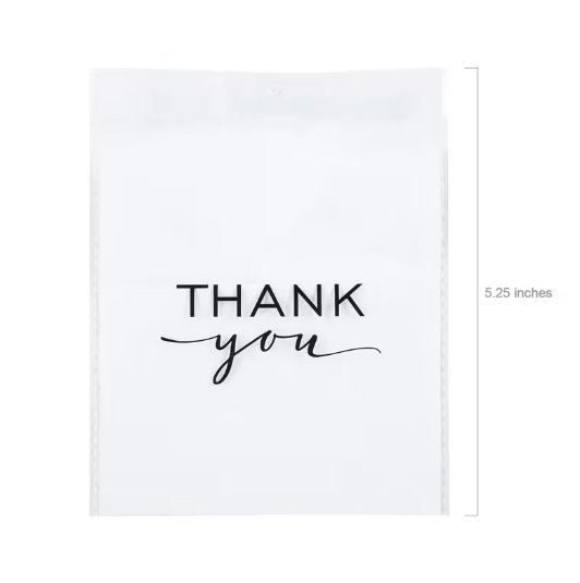 Thank You Cellophane Cookie Treat Bags