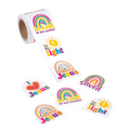 Be Kind Rainbow Sticker Roll 100 Pc.